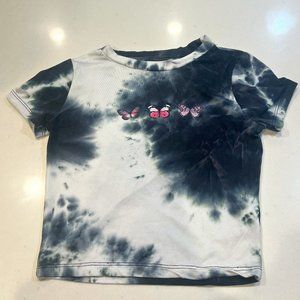 Charlotte Russe Butterfly Tie-Dye Cute Top